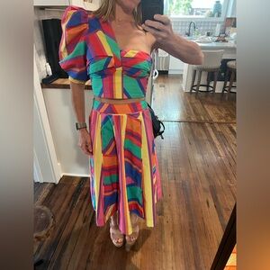 Farm Rio Bruna stripes matching set size XS